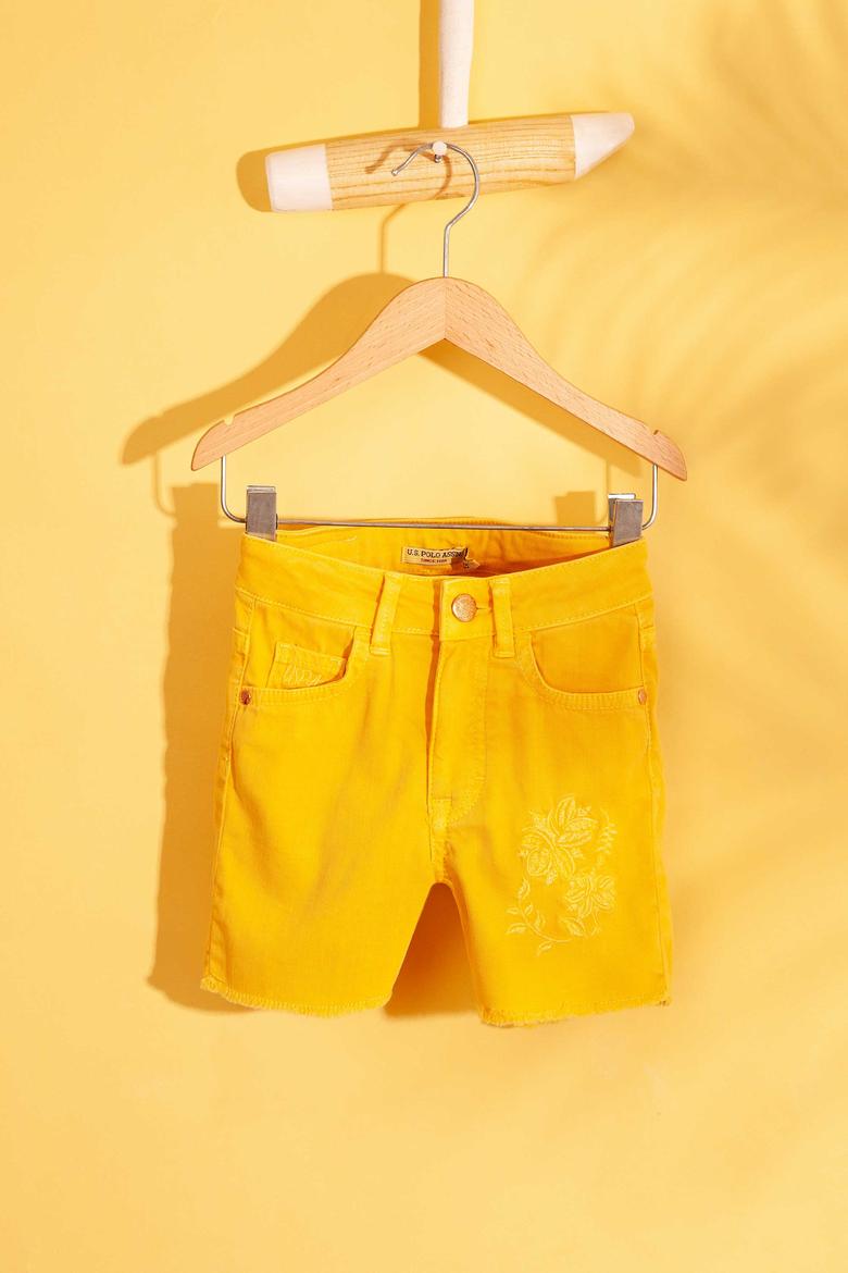 Kız Çocuk Sarı Şort