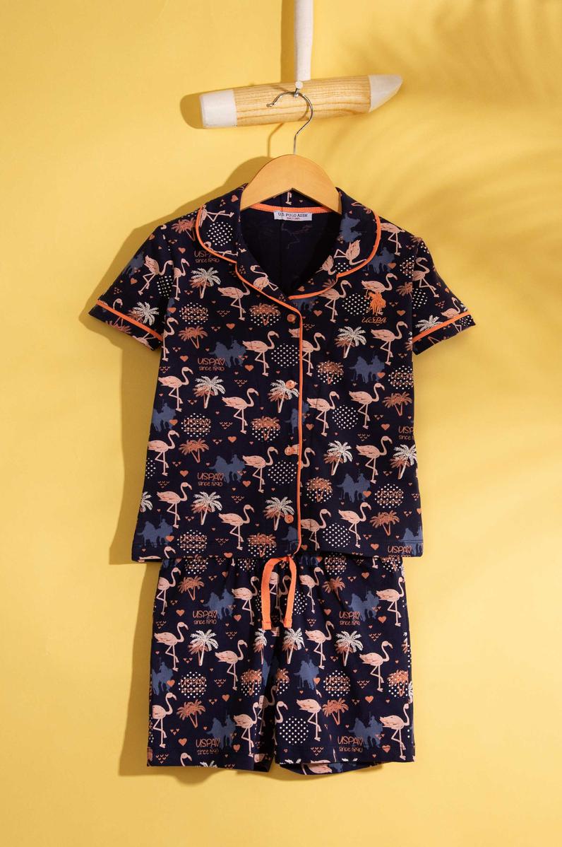 Kız Çocuk Lacivert Pijama