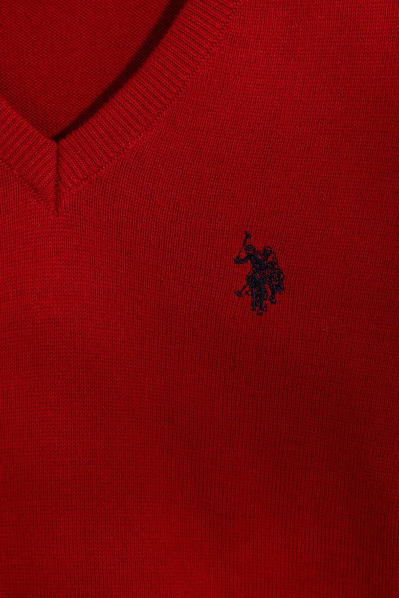 Kız Çocuk Kırmızı Triko Kazak Basic - 50213275041