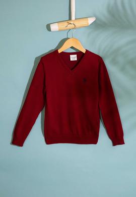 Erkek Çocuk Bordo Kazak - 50213276022