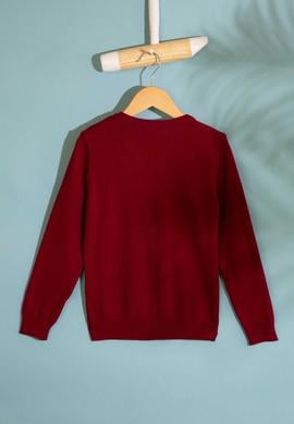 Erkek Çocuk Bordo Kazak - 50213276022