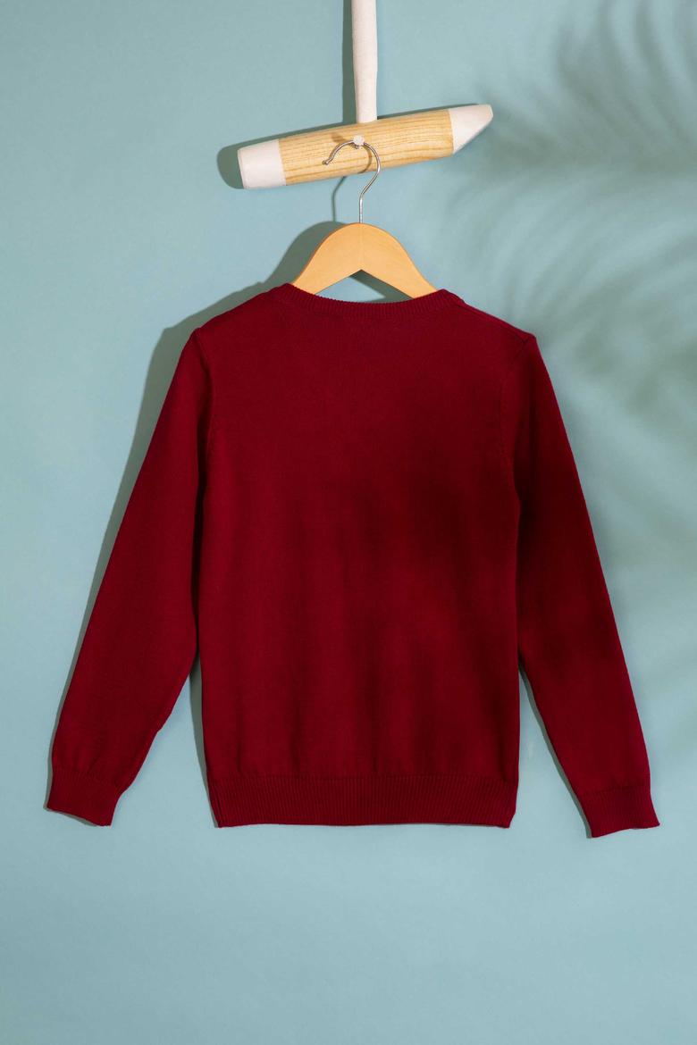 Erkek Çocuk Bordo Kazak - 50213276022