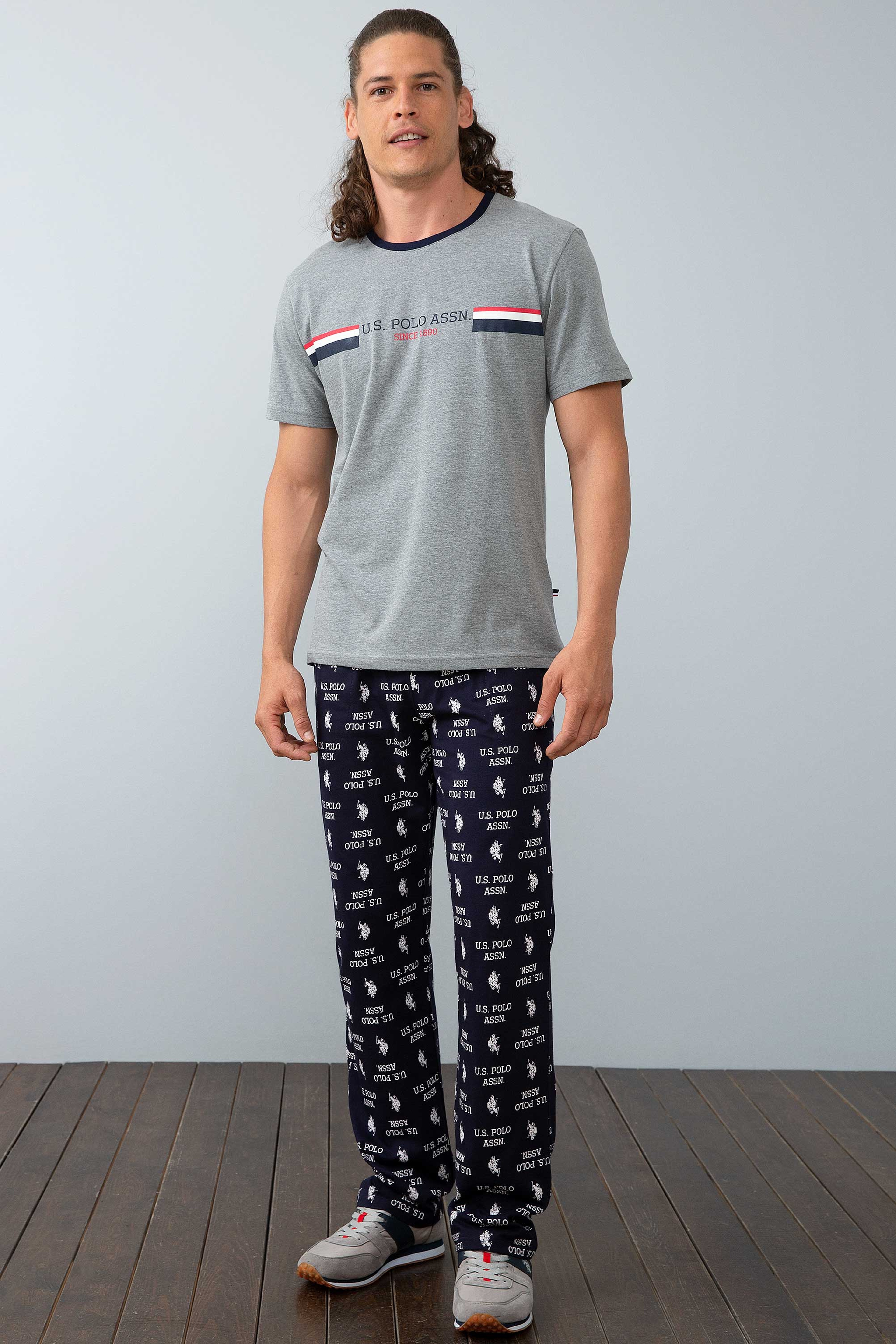 Erkek Beyaz Pijama Takımı
