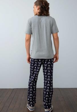 Erkek Lacivert Pijama Takımı - 50213334003