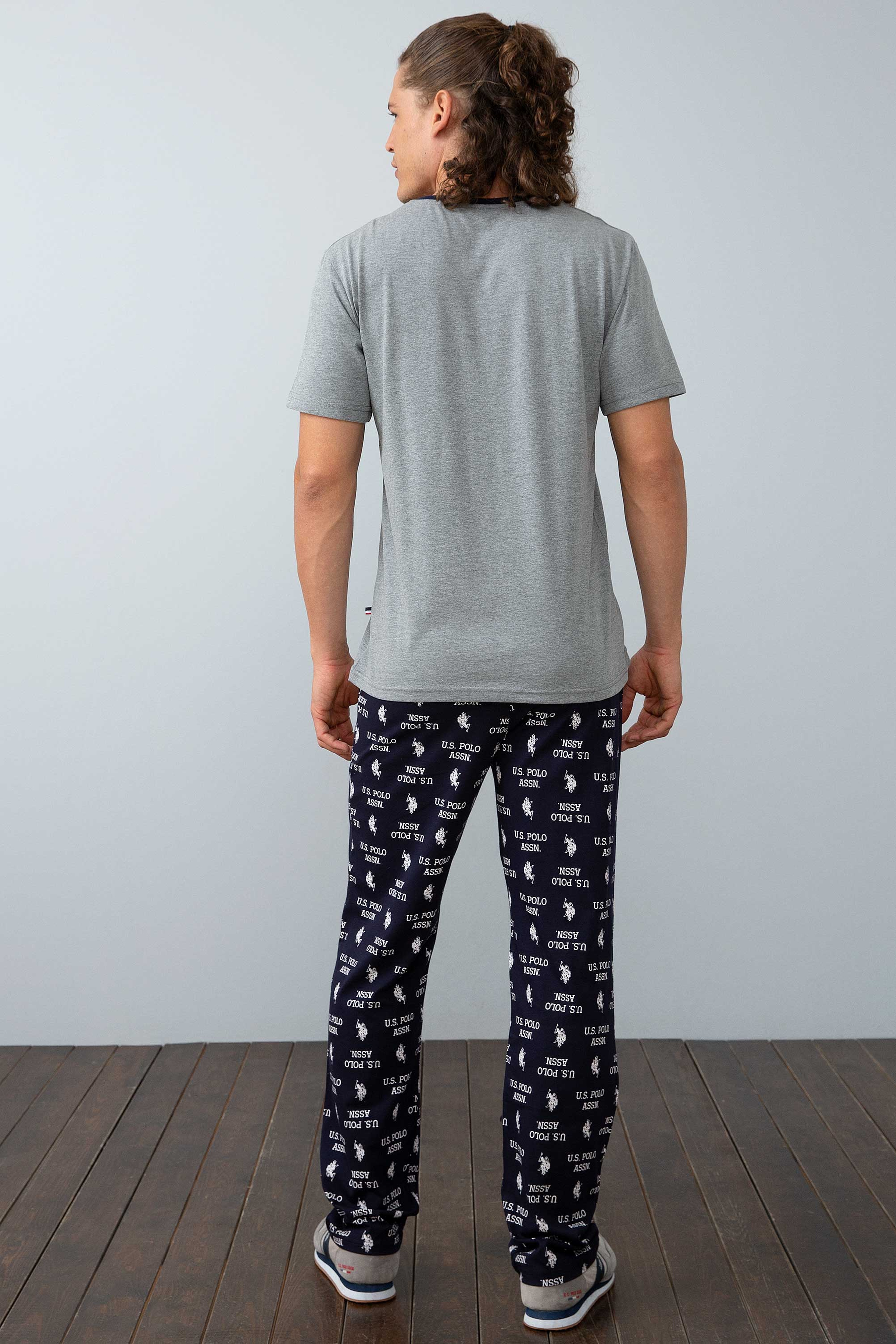 Erkek Beyaz Pijama Takımı