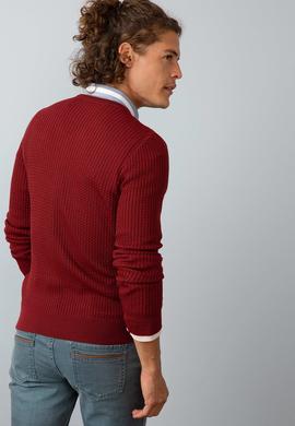 Erkek Bordo Standart Kazak - 50192680072