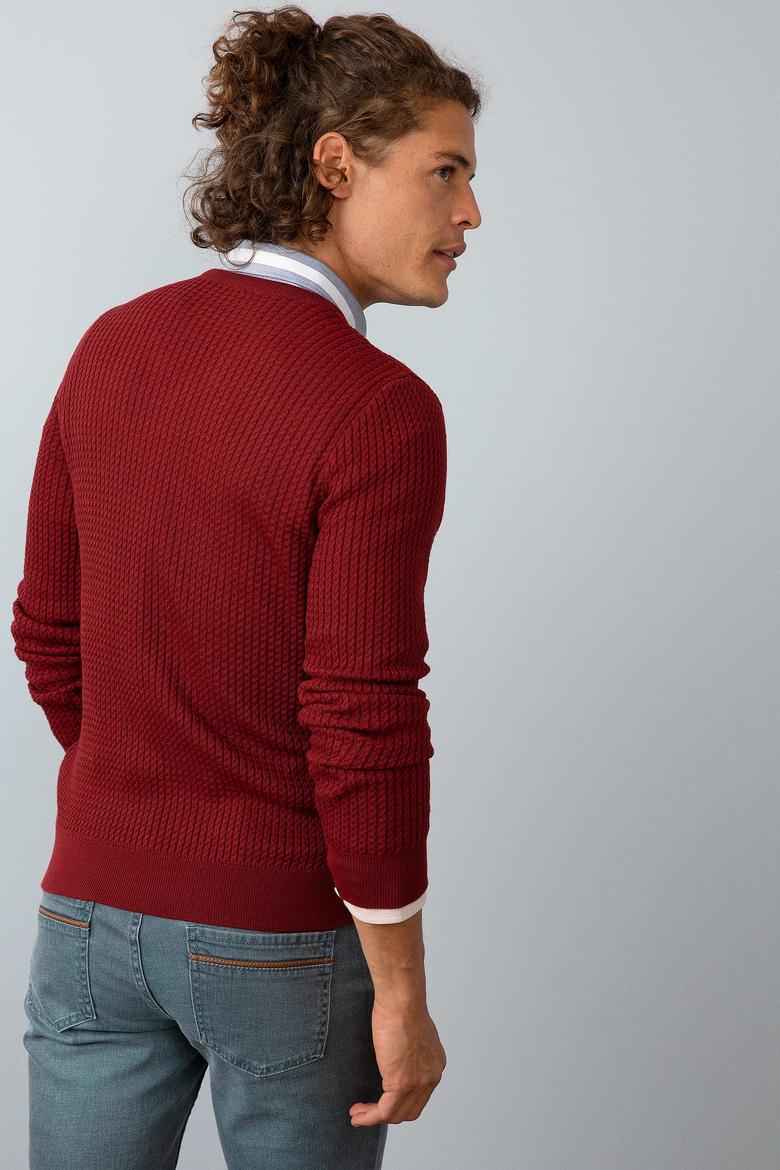 Erkek Bordo Standart Kazak - 50192680072