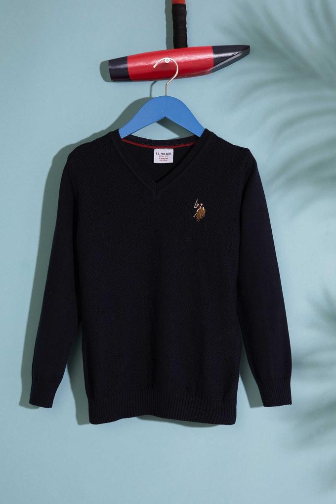 Lacivert Triko Kazak Basic