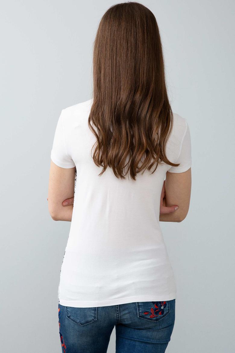 Kadın Lacivert Tişört - 50193663012