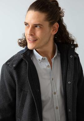 Erkek Gri Kısa Regular Kaban - 50196088001