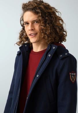 Erkek Lacivert Kısa Regular Kaban - 50196088012