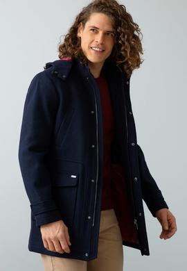 Erkek Lacivert Kısa Regular Kaban - 50196088012