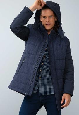 Erkek Lacivert Uzun Regular Kaban - 50196103001