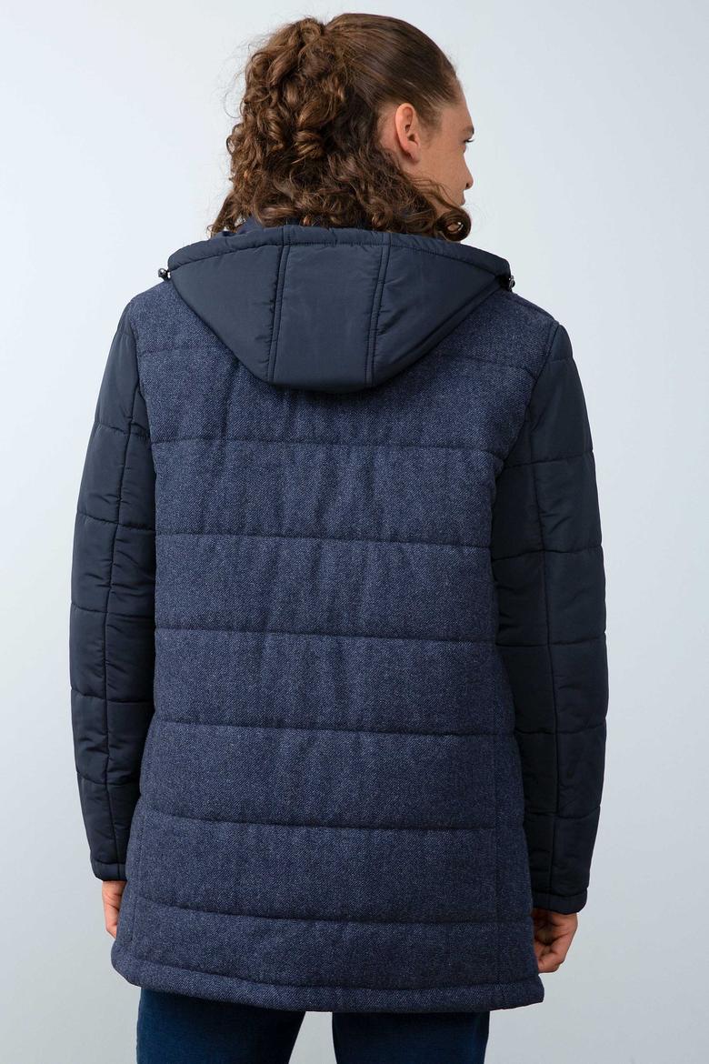 Erkek Lacivert Uzun Regular Kaban - 50196103001