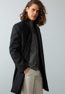 Erkek Gri Kaban Kaşe - 50196104005