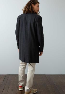 Erkek Gri Kaban Kaşe - 50196104005