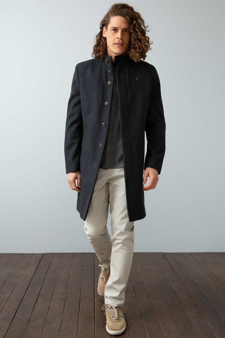 Erkek Gri Kaban Kaşe - 50196104005