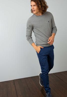 Erkek Gri Melanj Basic Kazak - 50196456044