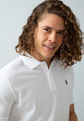 Erkek Beyaz Polo Yaka T-Shirt Basic - 50199991005