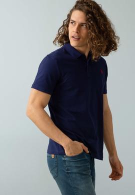 Erkek Lacivert Basic Polo Yaka Tişört - 50199991032