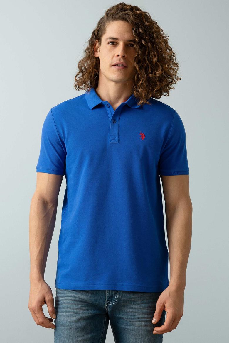 Erkek Saks Basic Polo Yaka Tişört