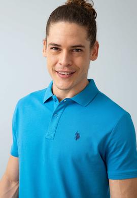 Erkek İndigo Basic Polo Yaka Tişört - 50199991062