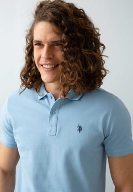 Erkek Açık İndigo Basic Tişört - 50199991075