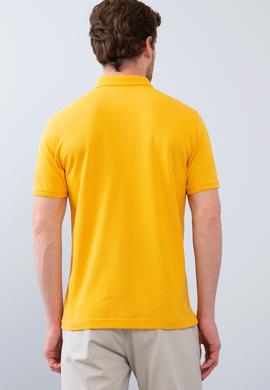 Erkek Koyu Sarı  Polo Yaka T-Shirt Basic - 50199991092