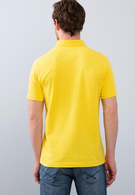Erkek Sarı Basic Polo Yaka Tişört - 50199991112
