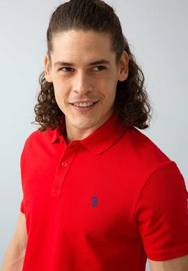 Erkek Kırmızı Basic Polo Yaka Tişört - 50199991128