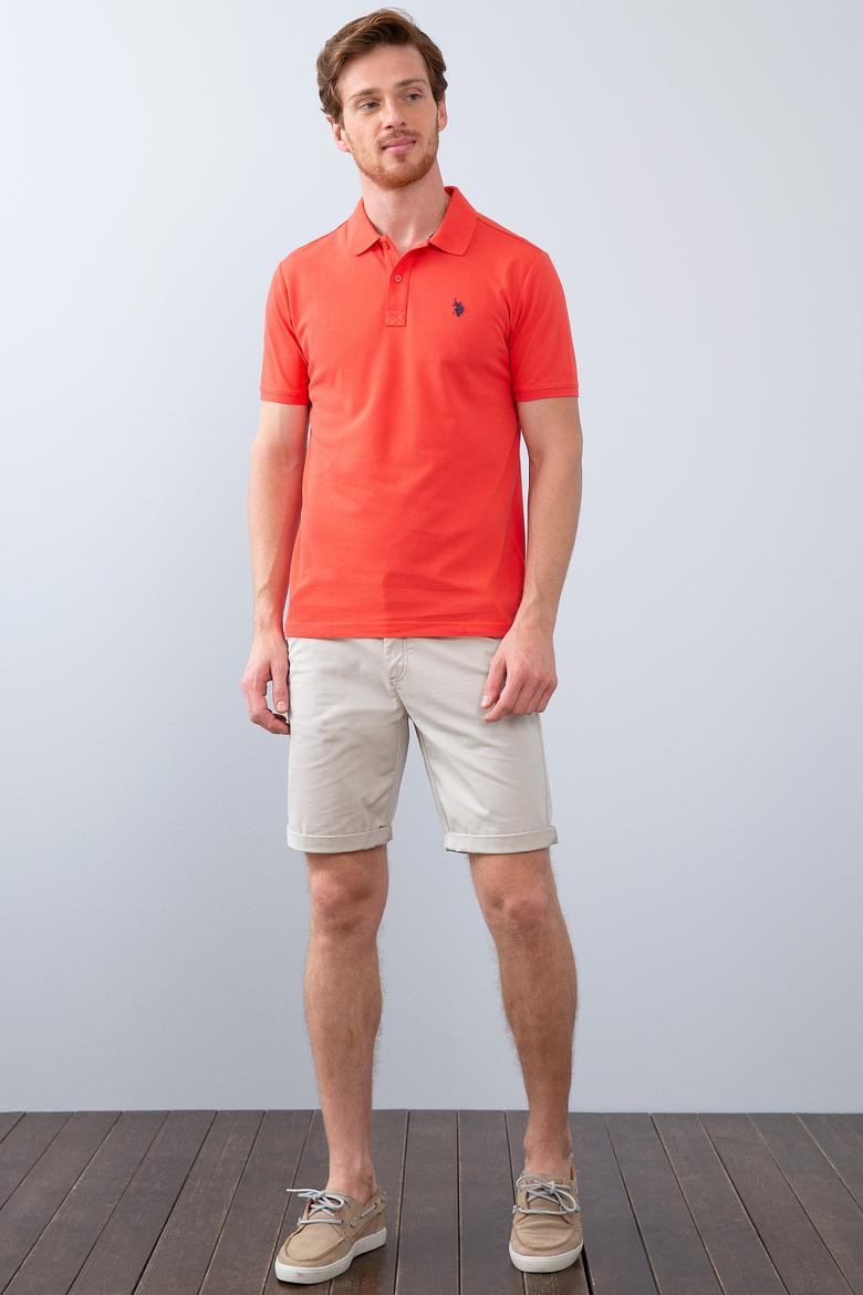 Erkek Nar Çiçeği Basic Polo Yaka Tişört - 50199991142