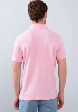 Erkek Açık Pembe Basic Polo Yaka Tişört - 50199991152