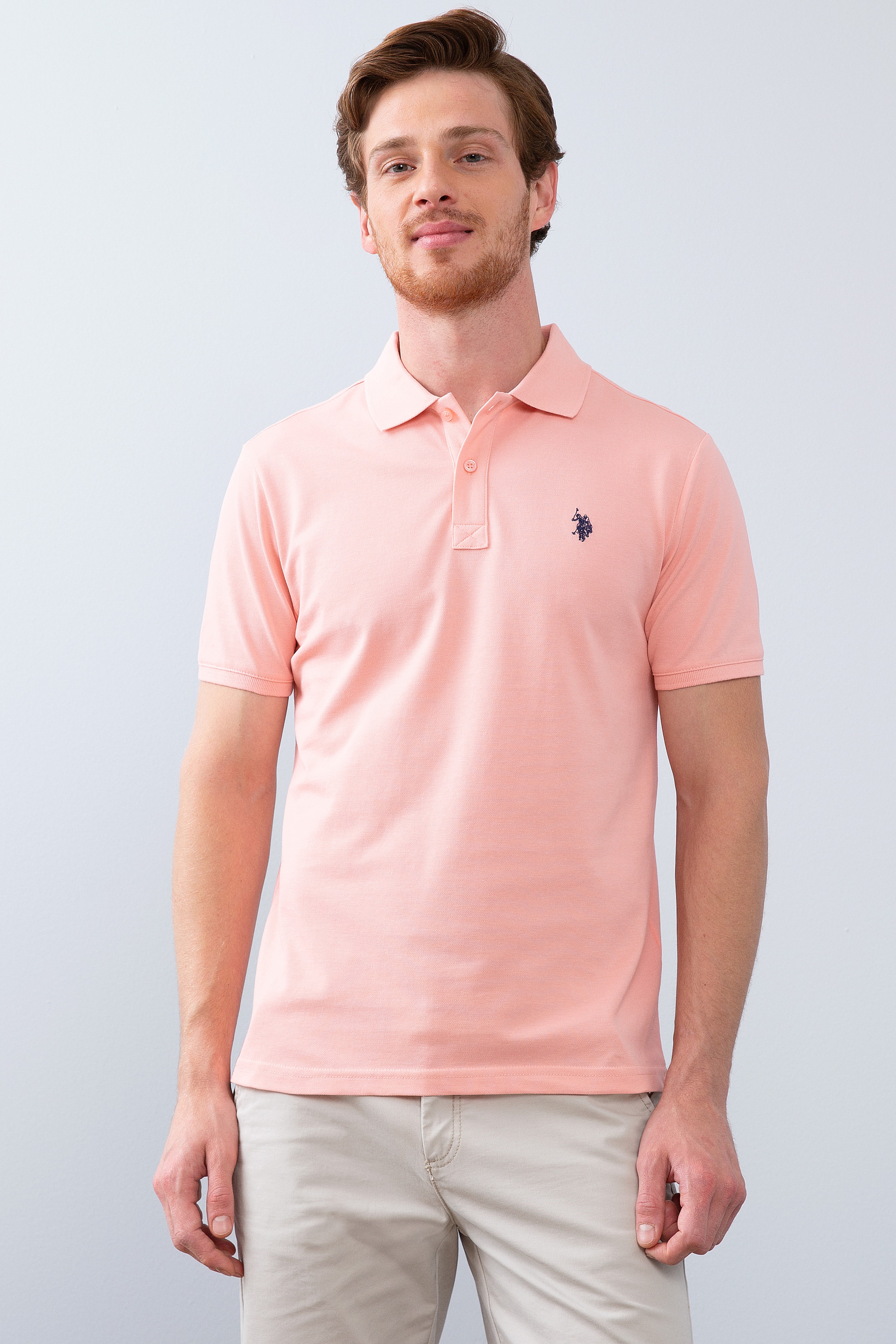 Erkek Pembe Basic Tişört - Image 1