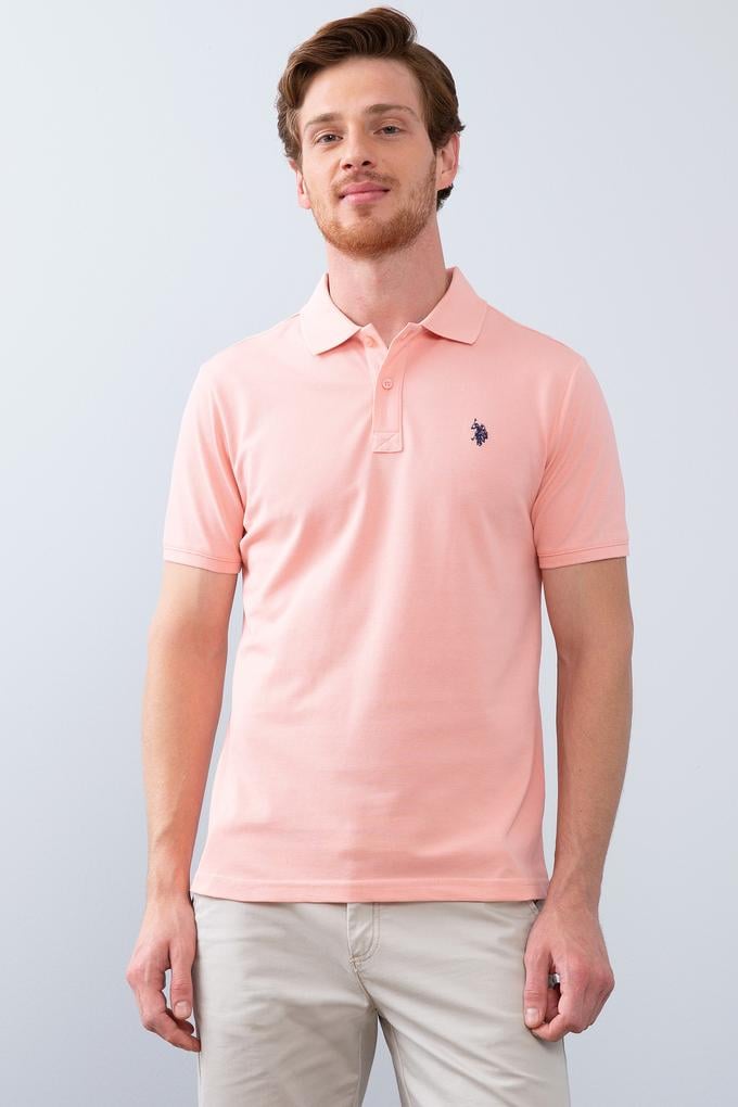 Erkek Pembe Basic Tişört