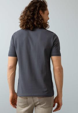 Erkek Antrasit Polo Yaka T-Shirt Basic - 50199991235
