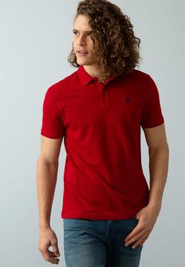 Erkek Bordo Basic Polo Yaka Tişört - 50199991260