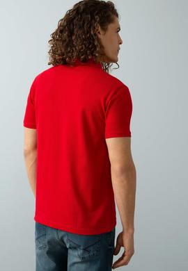 Erkek Kırmızı Basic Polo Yaka Tişört - 50199991322