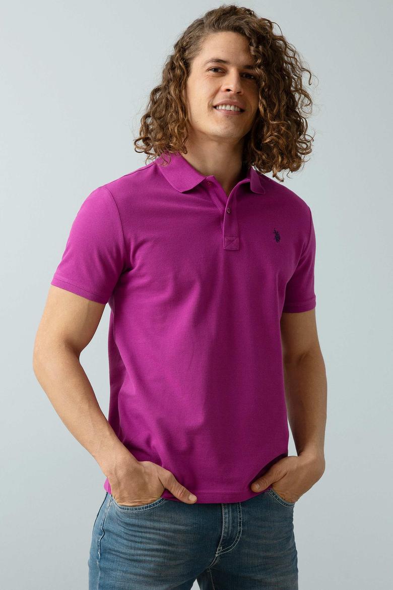 Erkek Menekşe Basic Tişört - 50199991344