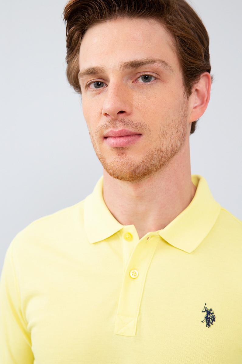 Erkek Limon Basic Polo Yaka Tişört