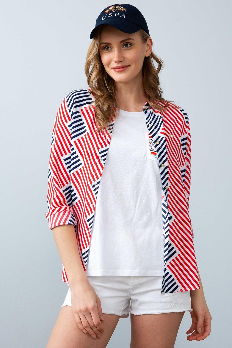 Kadın Beyaz Uzun Kollu Gömlek - 50200012008