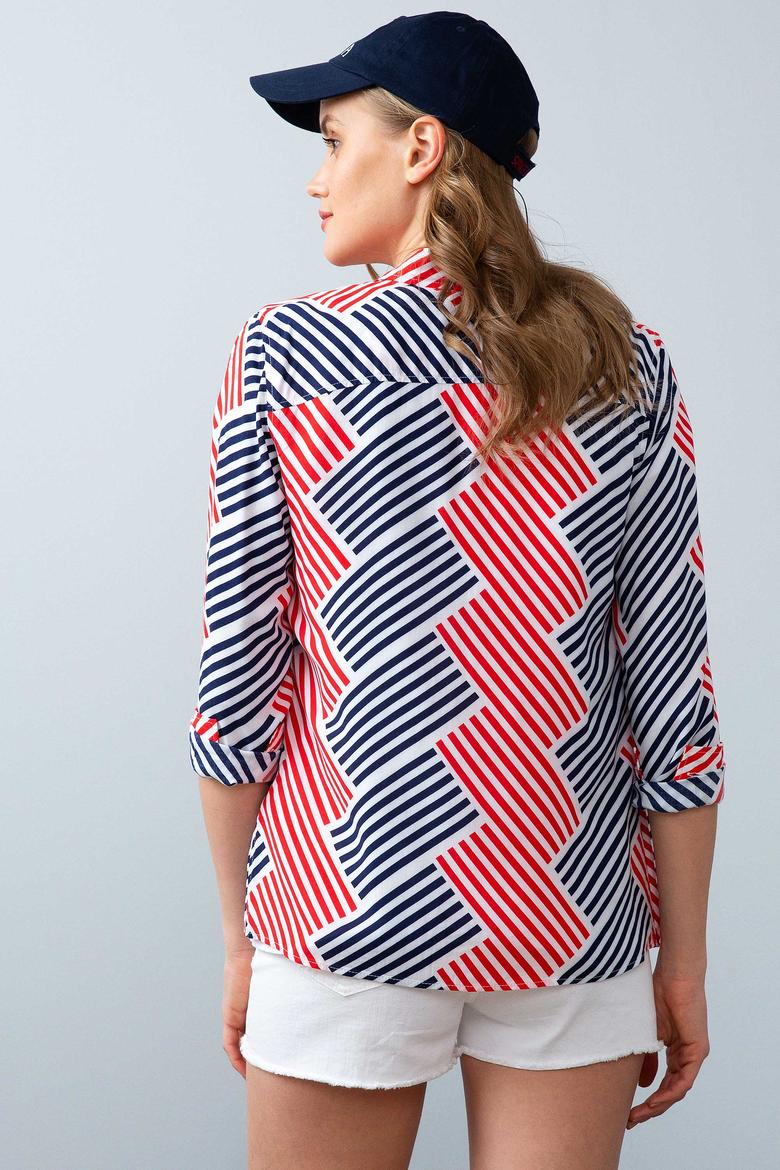 Kadın Beyaz Uzun Kollu Gömlek - 50200012008