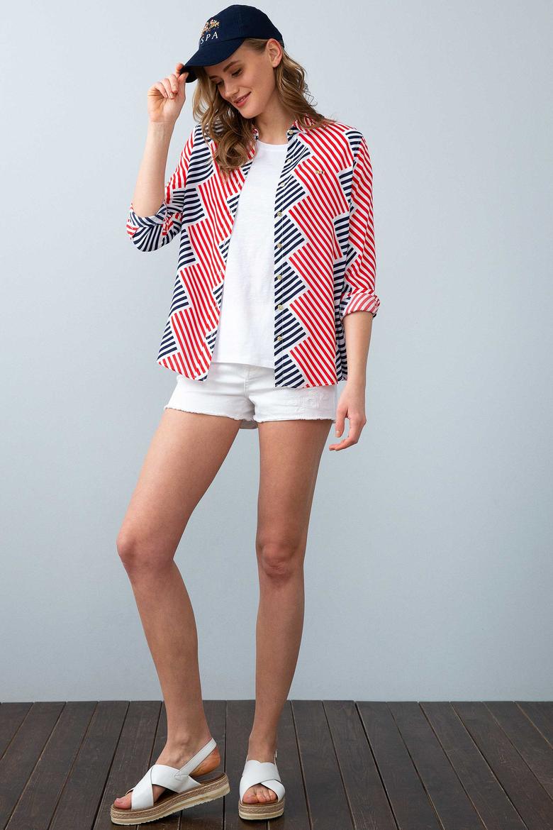 Kadın Beyaz Uzun Kollu Gömlek - 50200012008