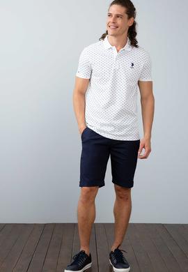 Erkek Beyaz Polo Yaka T-Shirt - 50200019009