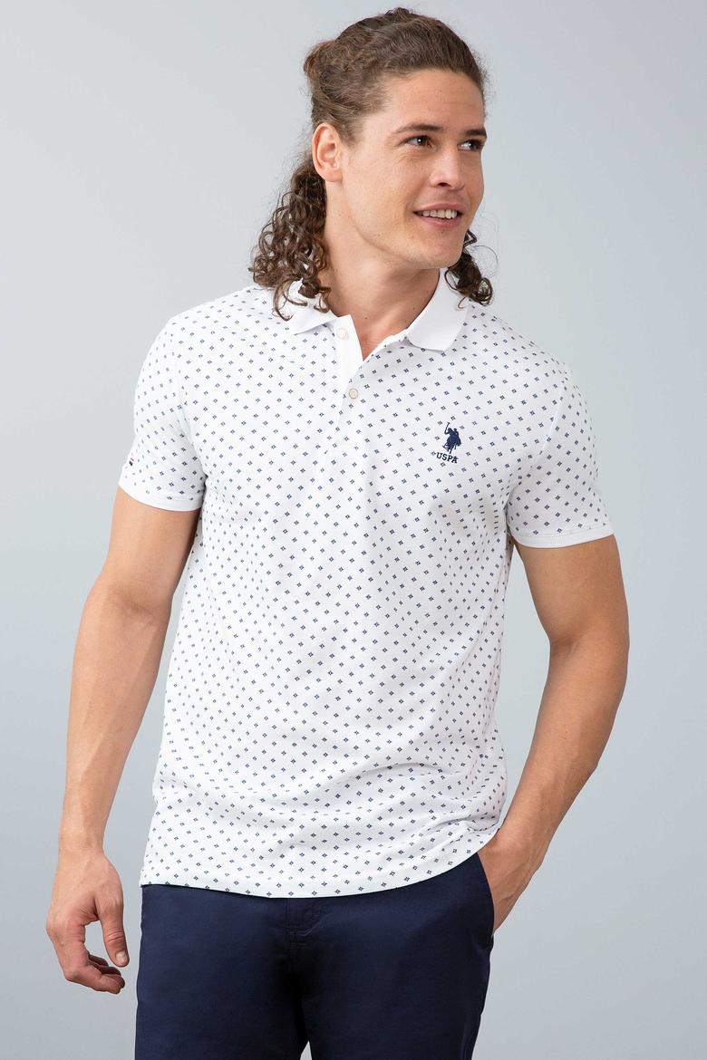 Erkek Beyaz Polo Yaka T-Shirt