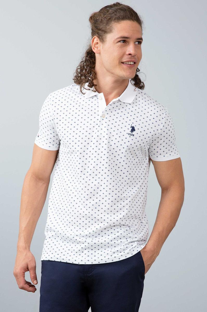 Erkek Beyaz Polo Yaka T-Shirt