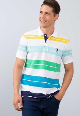Erkek İndigo Polo Yaka T-Shirt - 50200023028