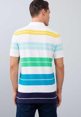 Erkek İndigo Polo Yaka T-Shirt - 50200023028