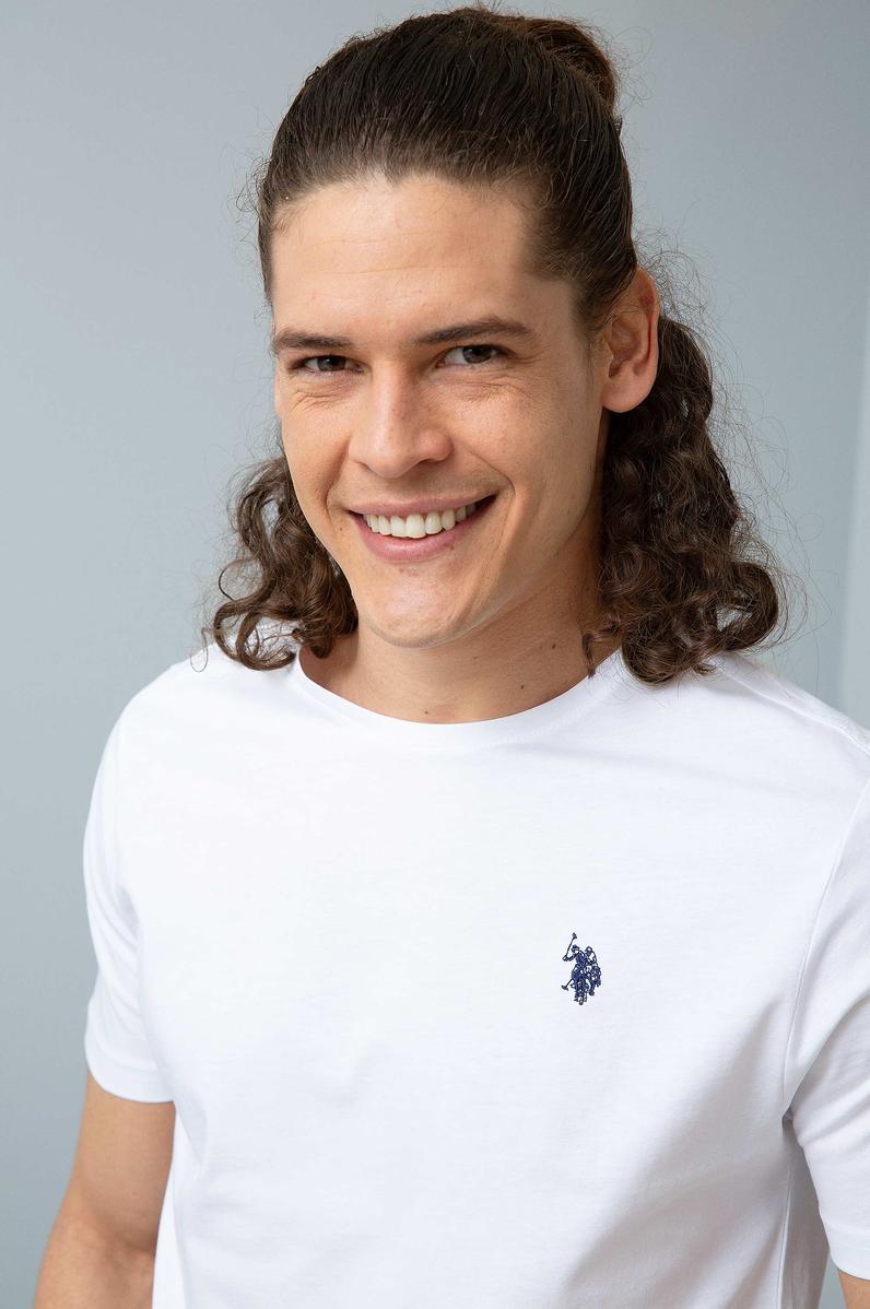 Erkek Beyaz Basic Tişört