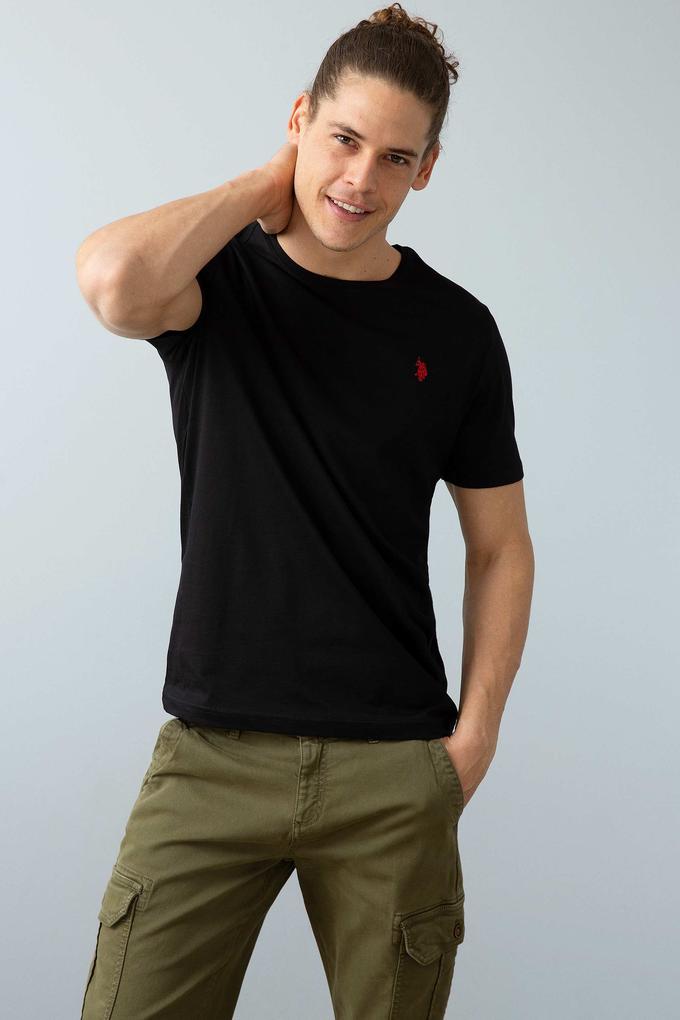 Erkek Siyah Basic Tişört