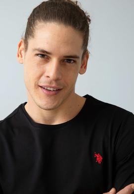 Erkek Siyah Basic Tişört - 50200039017